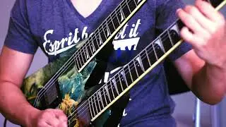 Trying out Dean DIADEM Double Neck with Megadeth Tornado of Souls (Solo) playthrough