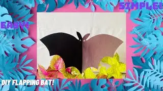 DIY Halloween flapping bat! #diy #craft #art #handmade #diyart