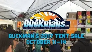 Buckman's Yearly Tent Sale - Big Discounts - Huge Selection - Don't miss this Event
