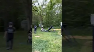 Pit bike flip on the Pro NextStep Airbag Landing #ddairbags #pitbikes #fmx #airbaglanding #bikes