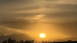 Beautiful sunset in Southern California