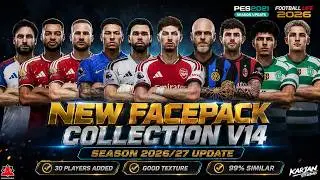 Facepack Collection V14 2026/27 Season Update - PES 2021 & Football Life 2026