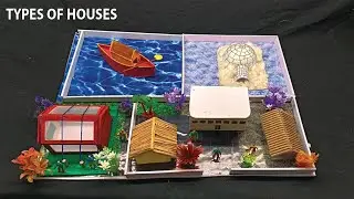 Types of houses school project ! How to make types of houses school project step by step