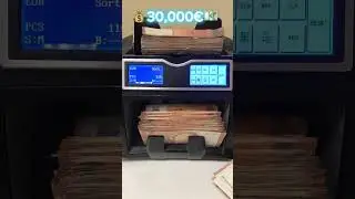 Counting 30k Euros Banknotes is Really Satisfying 🤑💶 #banknotes #viral #trending