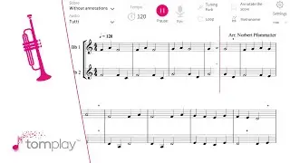 Pfammatter: Miroir d&eacute;cal&eacute; - Sheet Music for Trumpet (Beginner Level)