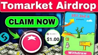 Tomarket Update | Tomarket Airdrop $1 Gas Fee Task | Deposit $1 Assets In Bitget Wallet | Tomarket
