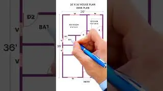 20x36 house plan| 2bhk plan #houseplan #housedesign #home #shorts