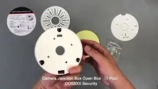 OOSSXX Outdoor Security Camera Junction Box Unboxing