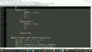 How to merge two sorted array in java