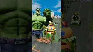 Strange Cringe Cars vs Angry HULK Smash in BeamNG.drive