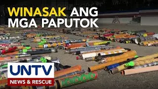 NCRPO, winasak ang mga nakumpiskang paputok