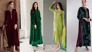 Most Trending party wear long velvet dress design ideas for winter #velvet#longdress#viral