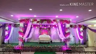 flower decoration New model jaymal stage chatriwala pillar and trust per new model flower decoration