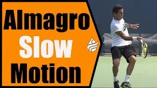 Nicolas Almagro Slow Motion Forehand, Backhand & Serve 240FPS 1080p