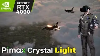 Virtual Reality Real Life Graphics! [Pimax Crystal Light] - F16C Viper - Dcs World VR
