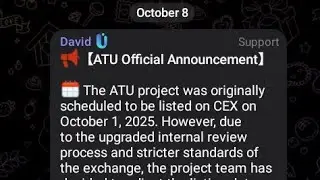🔻QUANTUM'S ROBOT(DAVID) PRESENTS  ANNOUNCEMENT FOR ATU LISTING DATE.(ROBOT YA QFS ITANZE IGIHE ATU..