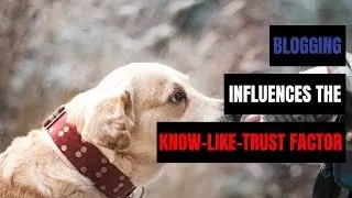 How Blogging can influence the “Know Like Trust” Factor