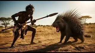 Life Million Of Years Ago | Life-or-Death Hunt: Caveman vs the Spiked Beast of the Wild