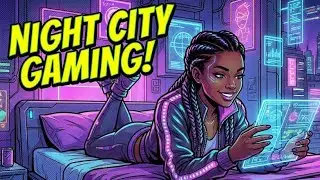 Chill or Fall Asleep to me playing with a Cybeepunk Girl in Hollywood Story game