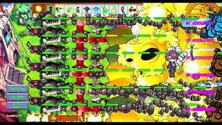 PVZ 1 Fusion 3.3 Challenge!! 3 Level Obsidian Gargantuar VS 5 Plants Fusion - Who Will Win?