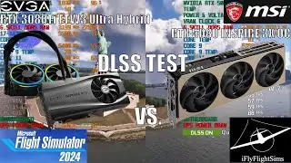 MSI RTX 5080 INSPIRE 3X OC vs. EVGA 3080Ti Hybrid DLSS in MSFS 2024 | Benchmark Comparison | 1440p