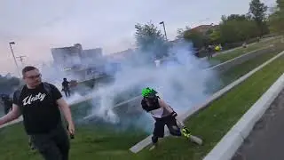 Law enforcement deploys smoke grenades, PepperBalls to disperse protesters
