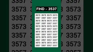 ASMR Eye Test 👁️ | Find 3537 Hidden Fast! | Most Relaxing Focus Challenge #Shorts