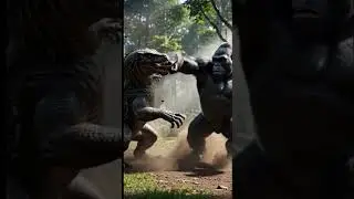 &ldquo;King Kong Faces Giant Crocodile Epic Battle&rdquo;who win??#shorts#short#shortsfeed#ai#ytshorts#kingkong
