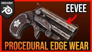 Procedural Edge Wear in EEVEE using geometry nodes in BLENDER 5.0