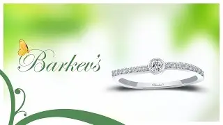 Barkev's Ava Curved Diamond Promise Ring