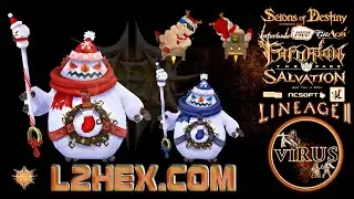 Two Snowmen and a New Year's Agathion for www.L2Hex.com server. LINEAGE II-Interlude ◄√i®uS►