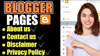 Create pages in Blogger for Adsense Approvel || Blog course
