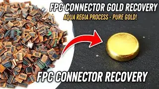 Extracting Gold from Nokia Phone Keypad Flex FPC Connectors