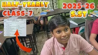 Set-2 Class-7 Sst / Half Yearly Exam New Question Paper  || Model Paper For Session 2025-26 ||