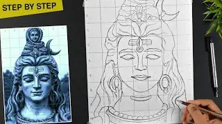 How to draw lord shiva,  Mahashivratri drawing,  Shiva drawing outline, Shiva drawing step by step