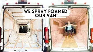 Van Framing, Window Support Removal, Spray Foam Insulating! | PROMASTER VAN BUILD SERIES | EPISODE 8
