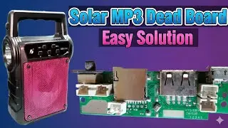 Solar MP3 Player Dead Board Repairing - Easy Solution! 🛠️/mp3 fm usb music speaker repair no power