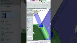SolidWorks Hinge Mate | Mechanical Mate | SolidWorks  #solidworksassembly #mechanicalmate #cadmafia