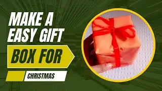 Make a easy Gift box for Christmas🎁||Waste cardboard||Christmas Gift Box 🎁