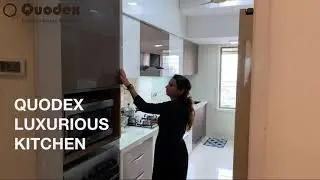 Acrylic Modular kitchen￼ (Hettich and Hafele) Marine Ply Modular kitchen
