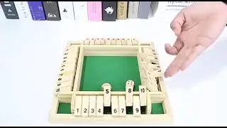 Deluxe+Four+Sided+Shut+The+Box+Dice+Board+Game+4+Sided+10+Number+Wooden+Flaps+Dices+Game+Set+for+Pub