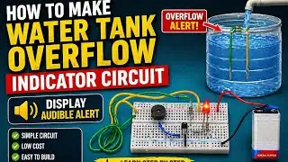 How to Make Simple Water Level Indicator Alert Alarm Circuit | DIY for Beginners