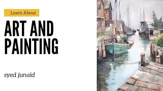 How to Paint a Beautiful Canal Boat Scene | Easy Landscape Painting Tutorial part 3 #art #painting