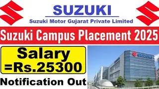 Suzuki motors Campus placement 2025 | suzuki motors iti campus placement news | iti jobs 2025