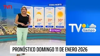 Pronóstico del tiempo: Domingo 11 de enero 2026 | TV Tiempo