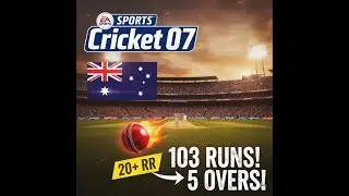 Can Australia Chase 103 in 5 Overs? 🔥 | Impossible Challenge Series | Cricket 07