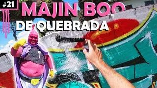 🔥 GRAFFITI PIECE com Majin Boo na Quebrada 🍫 - Tresum na Rua #21 💥