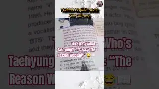 Taehyung&rsquo;s Lesson in Turkish English Book Goes Viral! 🔥 #bts #shorts #taehyung #lesson #education