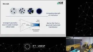 Colloquium: J&ouml;rg Schmalian: Holography and Emergent Geometry in Superconductors without
