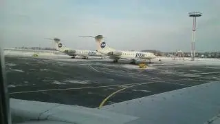 Вылет из Уфы.07.01.2012г. Take off from Ufa 7/01/2012